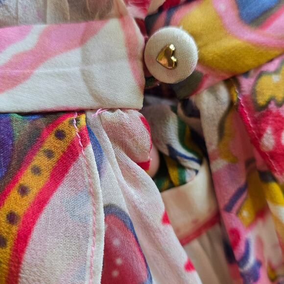 Zimmermann The Lovestruck Natural Paisley Floral Silk Chiffon Tank‎ Top - Picture 6 of 10